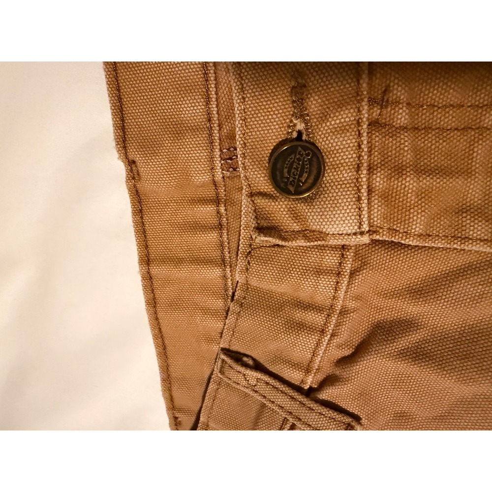 Dickies Work Pants Tan Carpenter Utility Canvas Men Size 36x30 Flaws - Picture 9 of 9